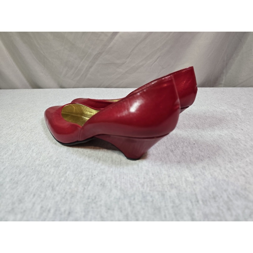 Walter Steiger Classic Red Satin Pumps 8.0 B Holiday Heels - Picture 2 of 6